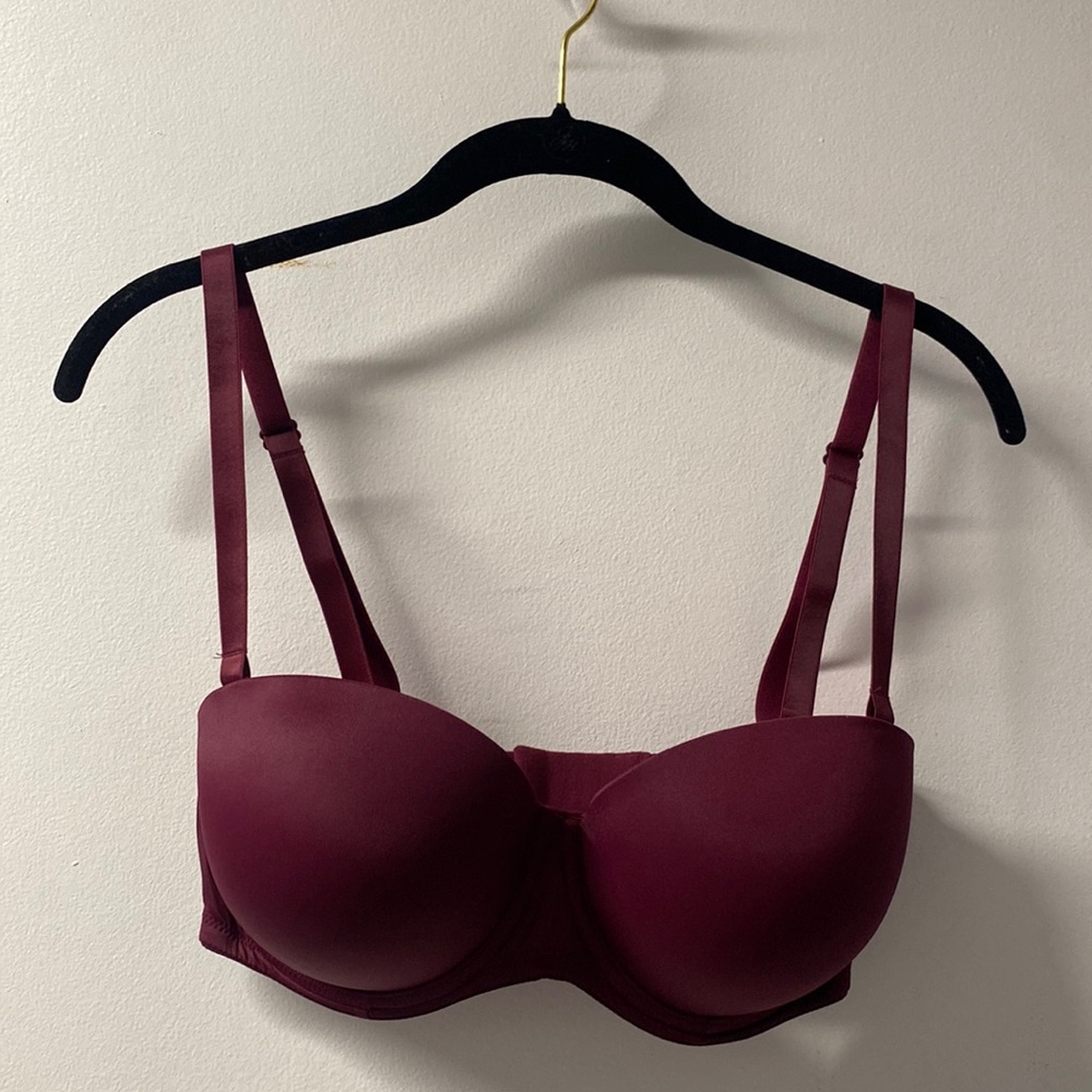2 for $20 Victoria’s Secret Wine Mutli-Way Bra 34DD